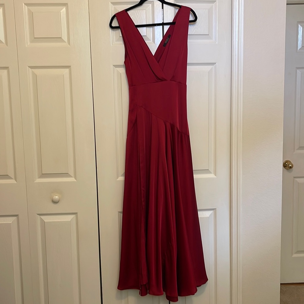Red Satin Gown